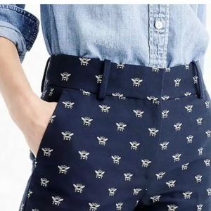 J. Crew Bumblebee Jacquard Trousers